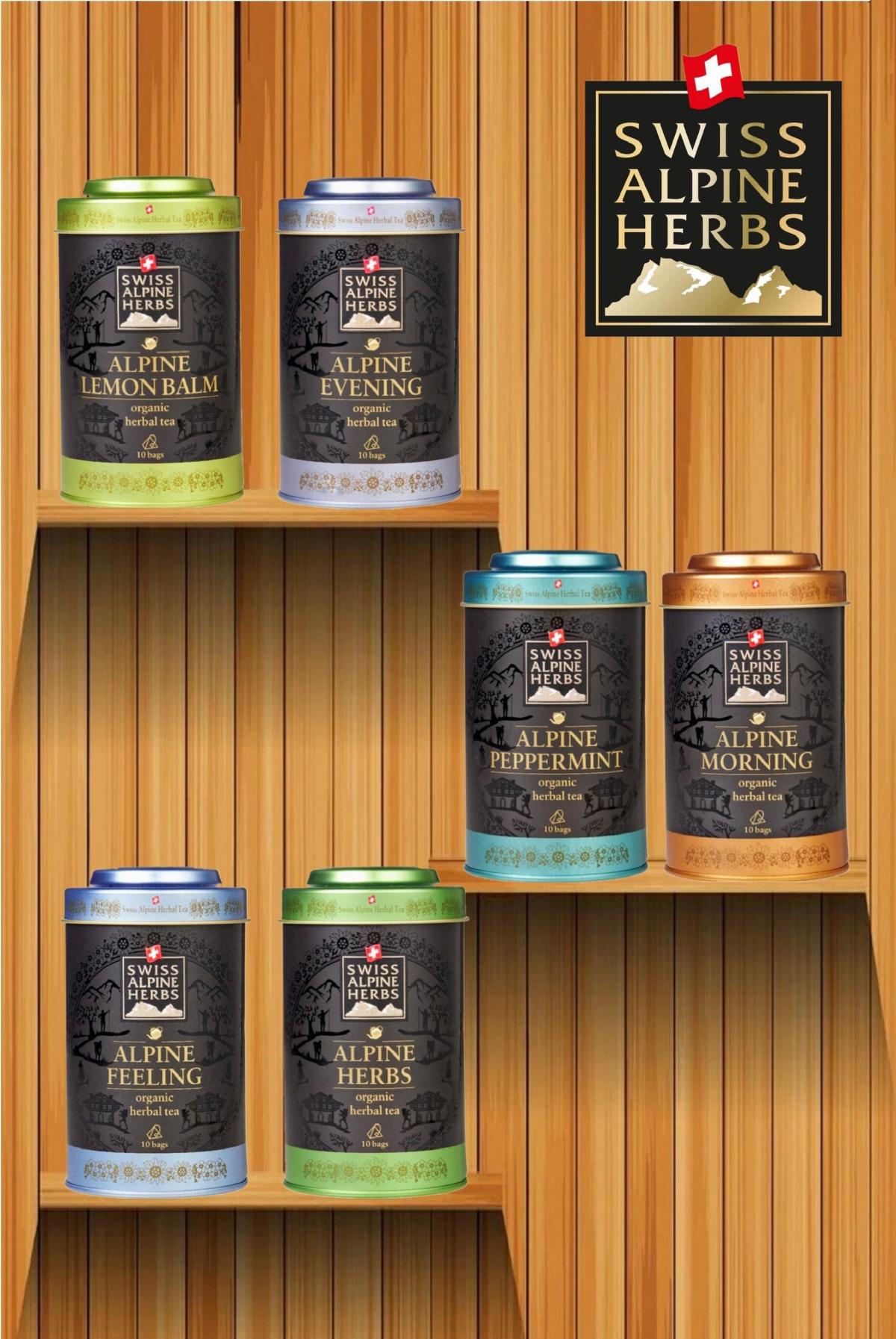 Swiss Alpine Herbs - Organic Herbal Tea Alpine Morning 有機草本茶 高山早晨  (鐵罐)