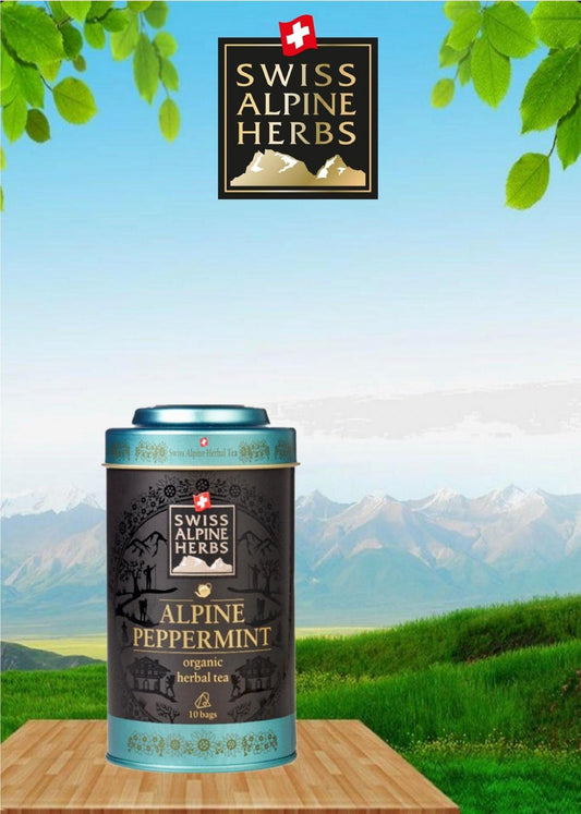 Swiss Alpine Herbs - Organic Herbal Tea Alpine Peppermint 有機草本茶 高山薄荷 (鐵罐)